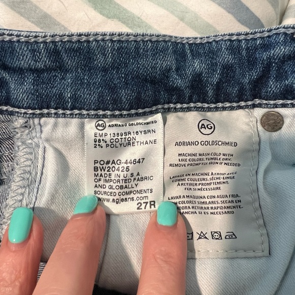 AG Jeans The Legging Ankle Raw Split Hem 27 R - Picture 5 of 5